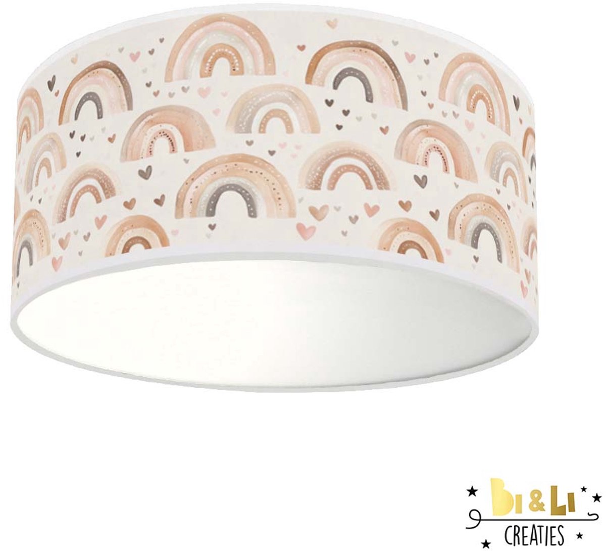 Plafondlamp Regenbogen-sfeerverlichting-incl diffuser-kinderkamer-regenboog-incl plafondfitting