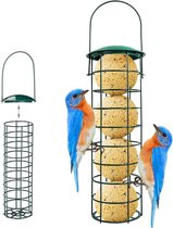 Hanging Feeder - Fat Ball Wild Bird Seed Feeder - Niger Seed Feeder pour Mix Seed Mixtures - Outdoor Garden Food Dispenser Idée pour Bird Lovers