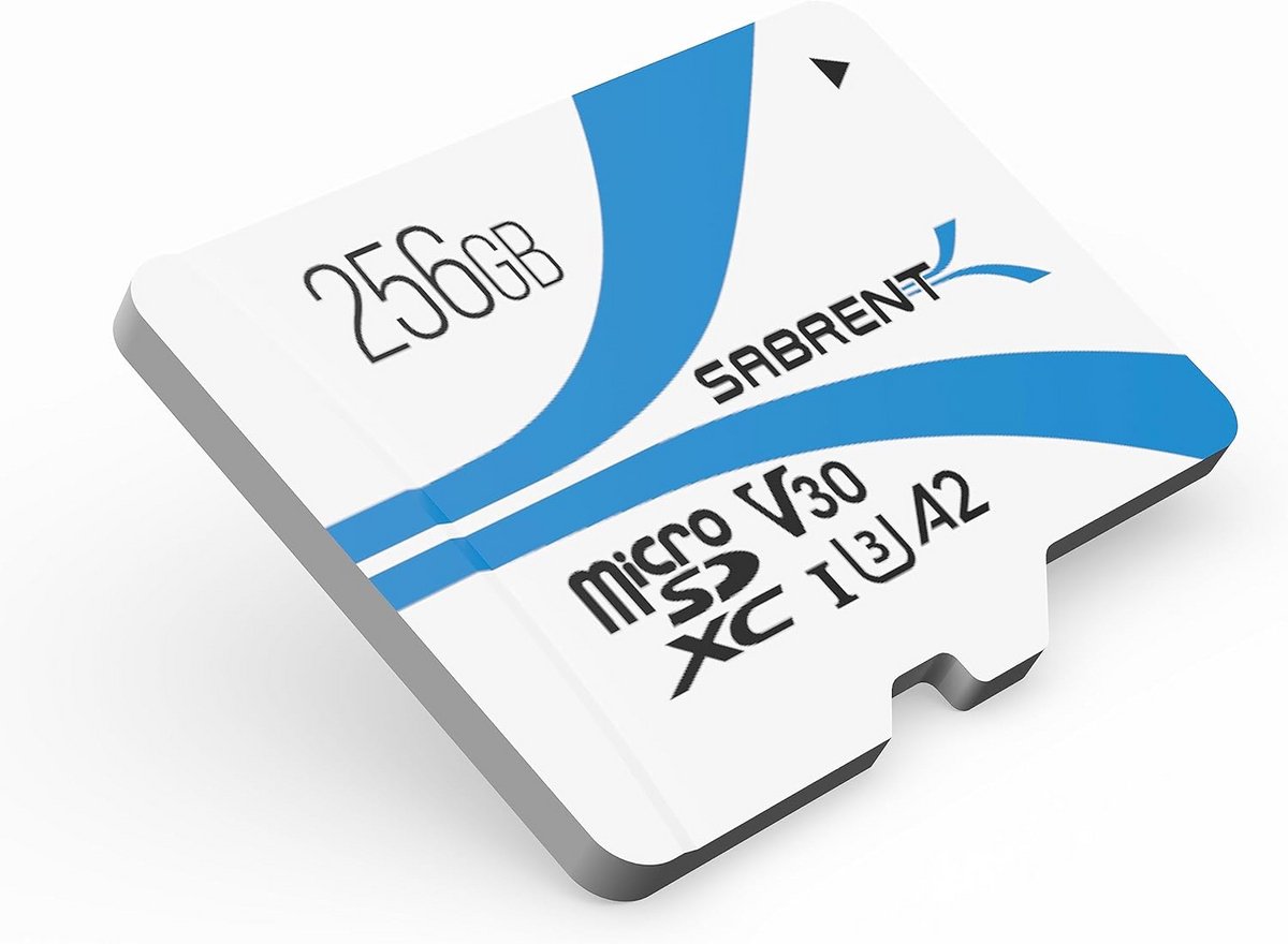 256GB MicroSDXC Geheugenkaart V30 A2 met R100MB/s en W30MB/s