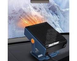 Draagbare 12V Auto Verwarming en Ventilator (2-in-1) - Ruiten Ontdooier en Ventilator voor Alle Auto's
