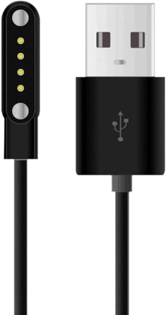Universele Magnetische Oplader Kabel voor Smartwatches met 4-Pins Aansluiting