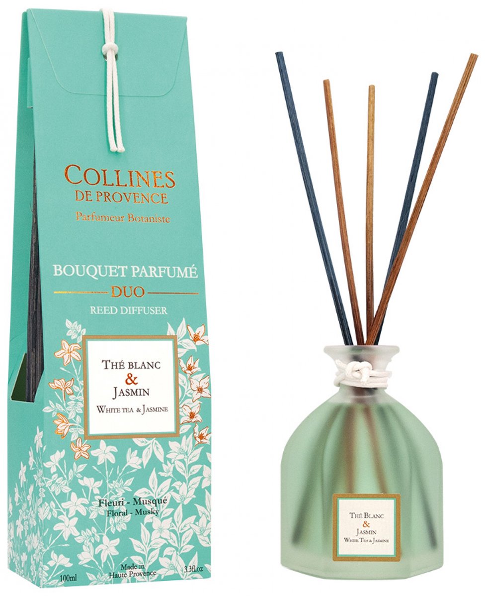 Collines de Provence Duo Geparfumeerde Bundel 100 ml (Geur : Witte thee & jasmijn)