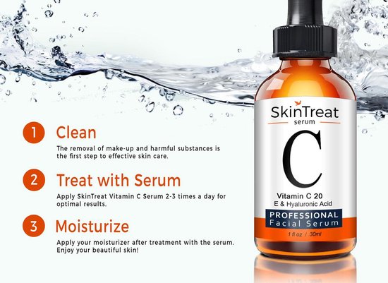 SkinTreat Vitamine C Serum & Hyaluronzuur serum - 60 ml - Anti Aging