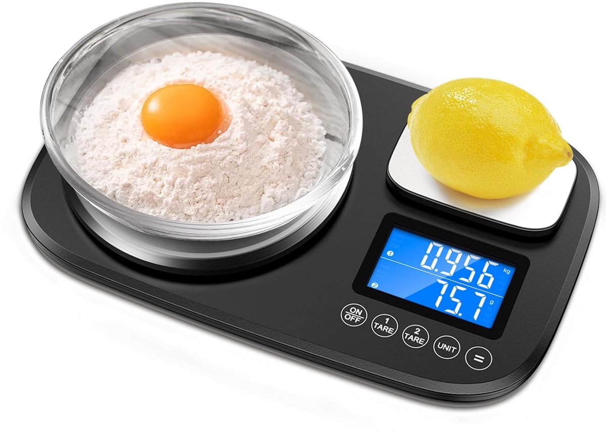 Digitale Keukenweegschaal - 10 kg & 1 kg, Precisieweegschaal voor Bakken en Koken