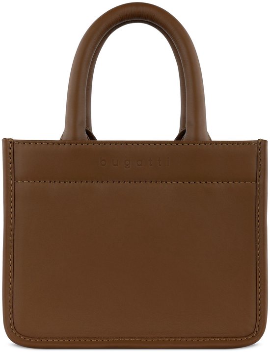 bugatti Cuir Sac à main Sac à épaule bandoulière Daphne Tote Bag Cognac Marron clair
