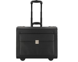 Dermata Business Pilotenkoffer/Trolley Kunstleer 7040XL Zwart