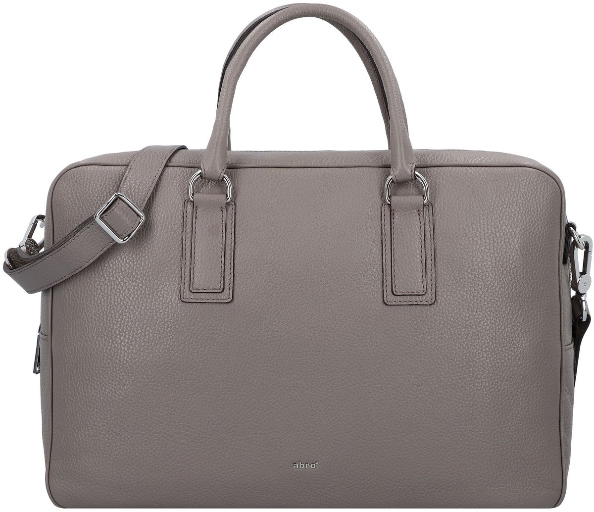 abro Adria Schoudertas Leer 39 cm - Dames - zinc