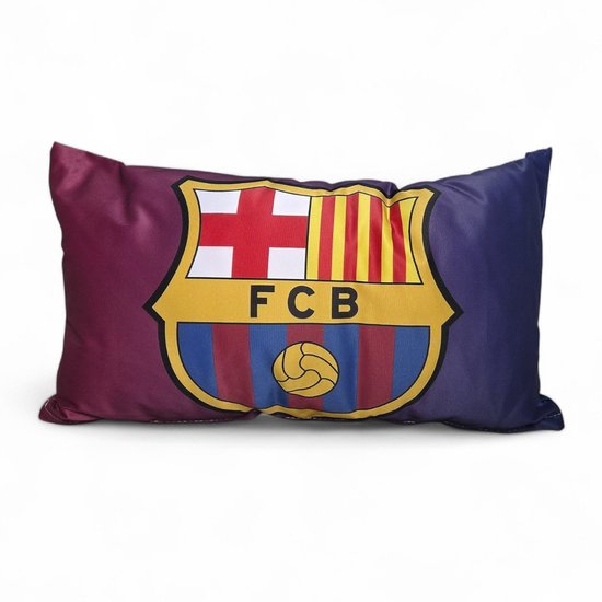 Coussin Fan FC Barcelona | 50 x 30 cm | Coussin | L'Espagne | Espagne | Fifa EK Voetbal | Camp Nou | Catalogne | 1 pièce