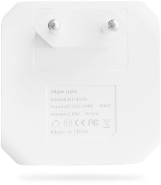 SoNis Nachtlampje Kinderen Stopcontact - Nachtlampje Baby - Automatische Lichtsensor - met 4 animatie stickers van Merkloos — afbeelding 4