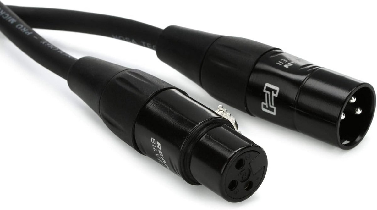Microfoonkabel XLR3F naar XLR3M – 10 ft – REAN