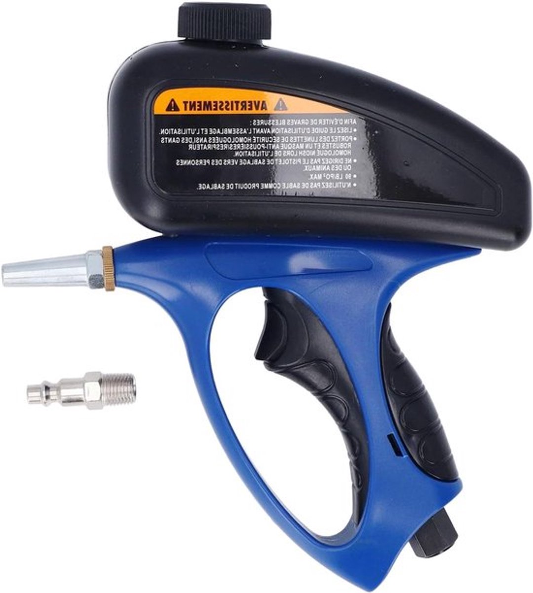 Draagbare Luchtzandstraalpistoolset voor Het Reinigen van Zwembaden Badkuipen Gootstenen en Glasetsen - Snelle Connector met een Capaciteit van 500 Ml