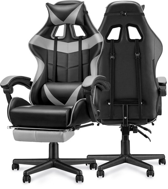 Soontrans Grijs-Gaming Stoel met - Soontrans - €84,99