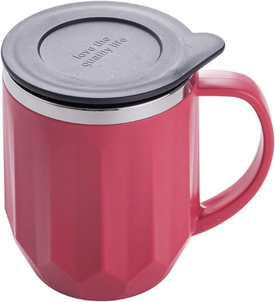 RVS Vacuüm Tumbler Geïsoleerde Beker Thermos Mok voor Koffie met Deksel - China Koffiemok en Thermos-mok prijs