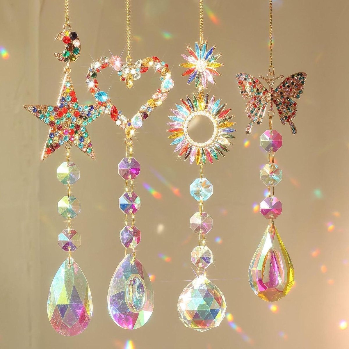 Ronte - Zonnecatcher Kristallen | Suncatcher Prisma Hanger | Helder Glas | Decoratie voor Thuis en Tuin