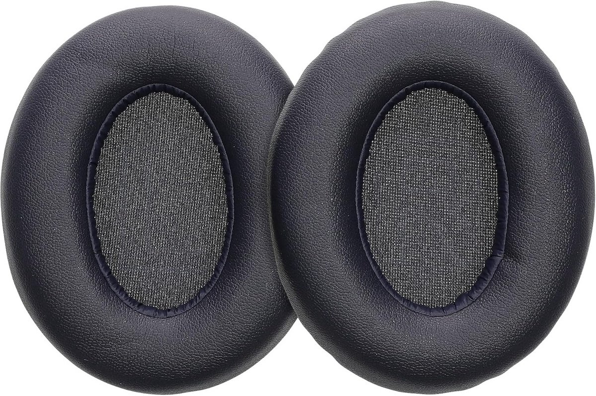 2x oorkussentjes compatibel met Anker Soundcore Q20i - blauw - leer en schuim