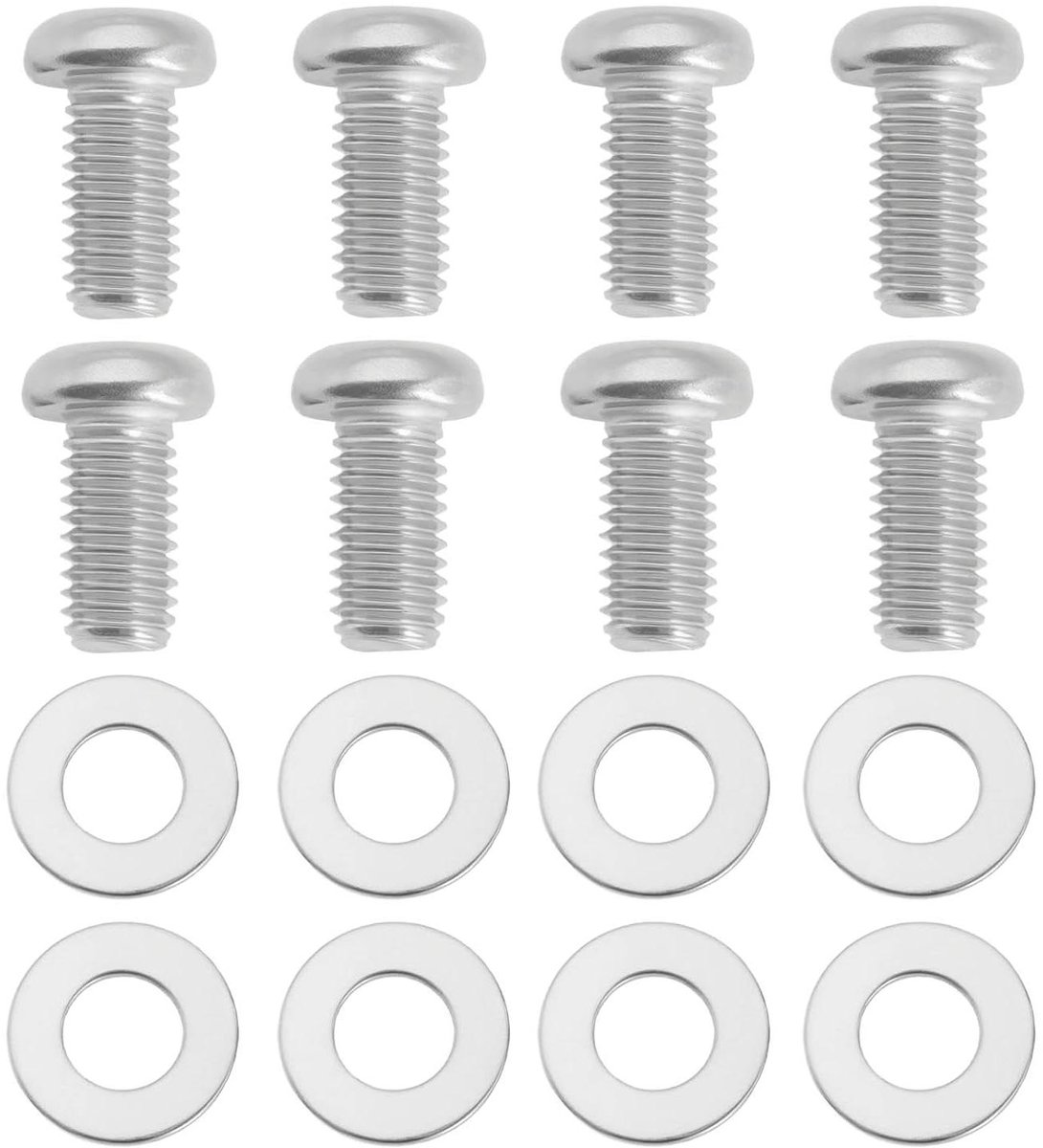 Ronte - TV wandmontage beugel schroeven set, M8x16mm - 8 stuks, RVS 304, met pakking kit - compatibel met Smart TV, 4K - voor Samsung BU8000.