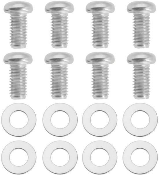 Foto: Ronte tv wandmontage beugel schroeven set m8x16mm 8 stuks rvs 304 met pakking kit compatibel met smart tv 4k voor samsung bu8000 