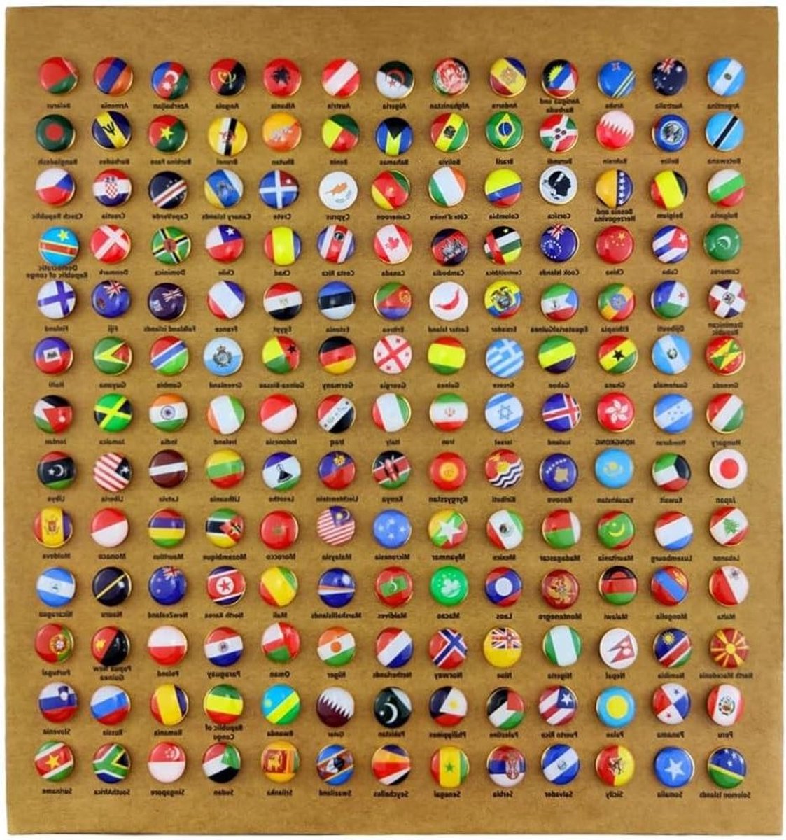 Ronte - Wereldkaart Pin Board Duimspijker Vlag Epoxy Pins - Decoratie voor Kantoor - 291 stuks