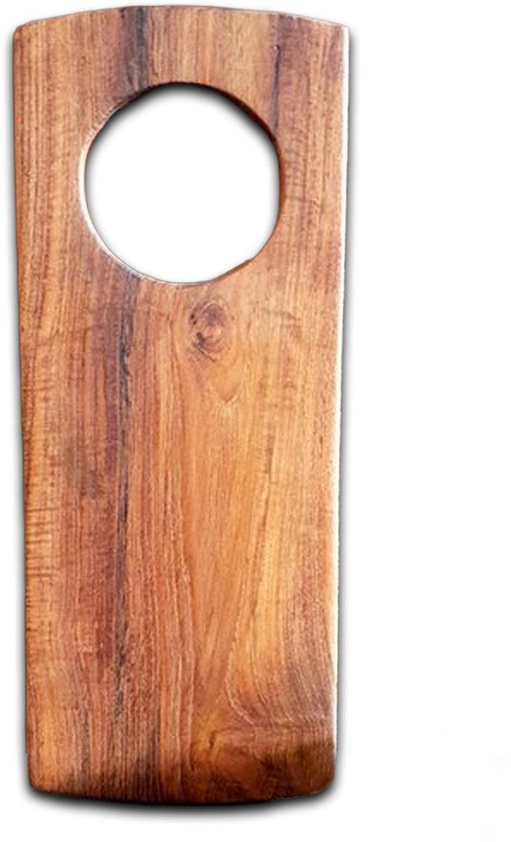 Rico & Plato Houten kaasplank – borrelplank – serveerplank ‘Swiss’ 40 cm – Teakhout