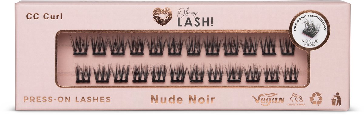 Oh My Lash - Nude Noir - 8mm - Press On - Pre Glued - DIY Wimperextensions - Enkele lengte