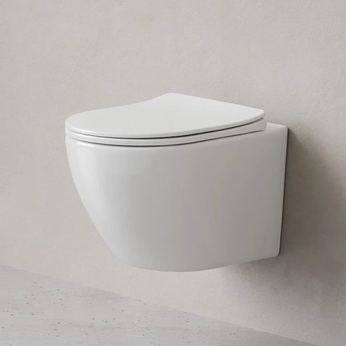 AM.PM X-Joy S - Hangtoilet - Softclose Toiletbril - Randloos diepspoel - Glans Wit - WC Pot