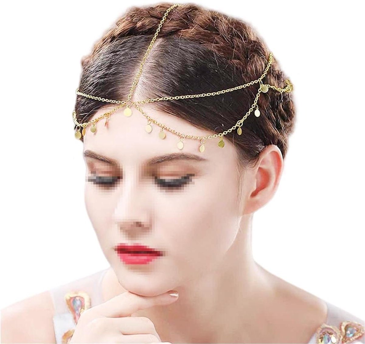 Ronte - Bohemian stijl hoofdketting met meerdere lagen voor festivals - Vrouwen Meisjes Zomersehen.