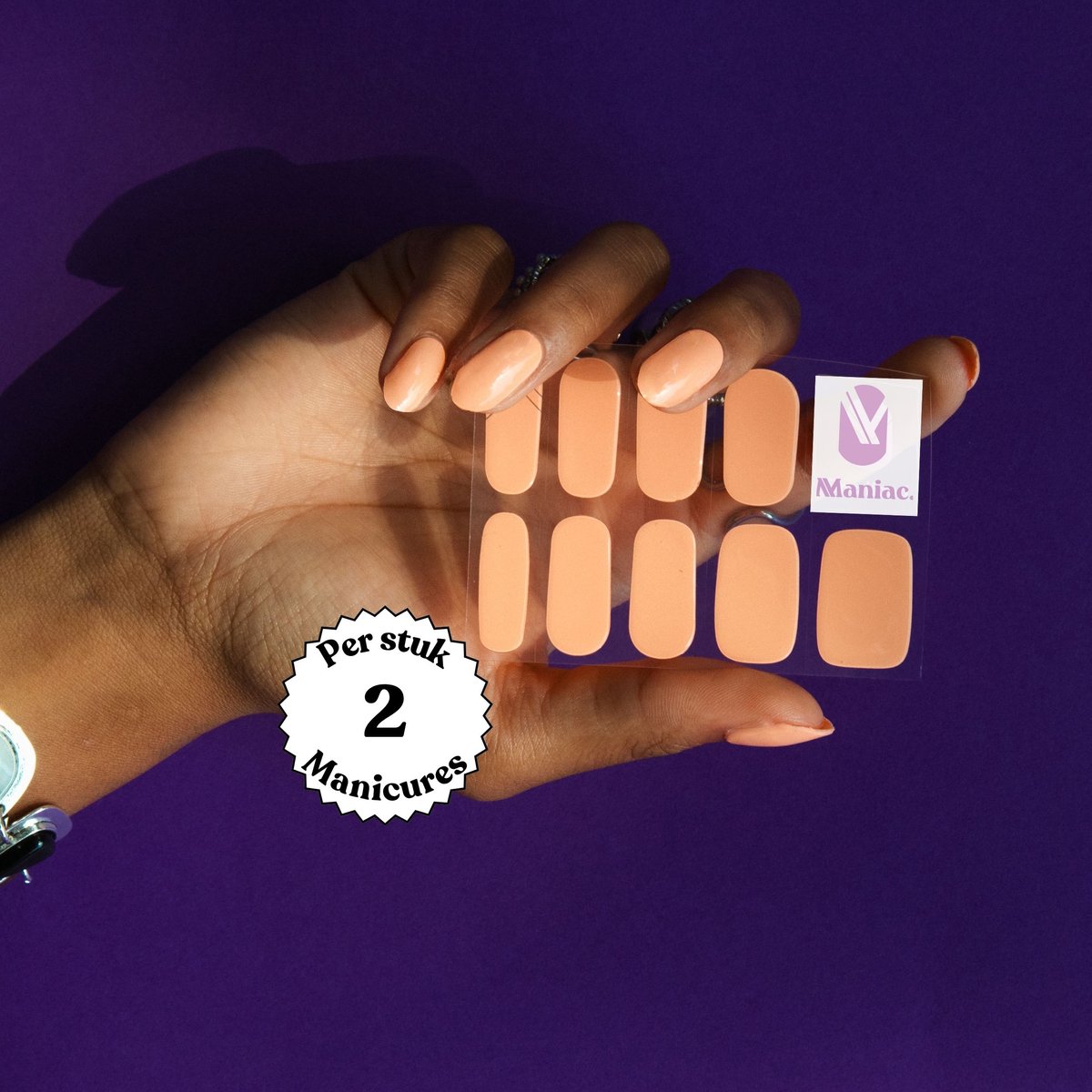 Maniac - Candy Coral Polish Sticker - 28pcs