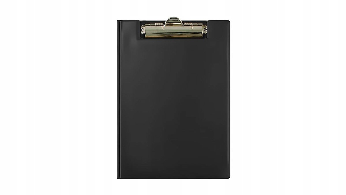 THREE A5 Klembord Kaart Zwart - Document Organizer