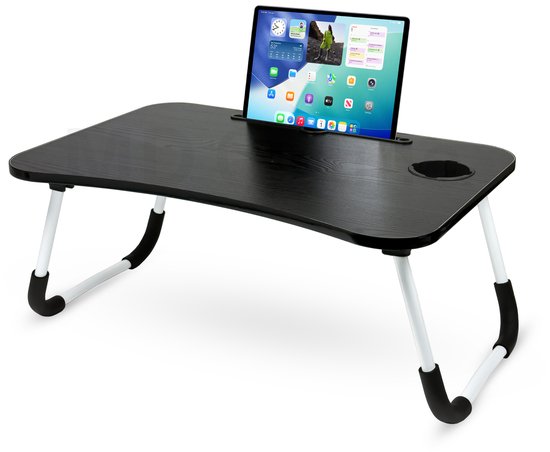 MDO - Bedtafel - Laptoptafel - Bank tafeltje - Ontbijttafeltje - Zwart
