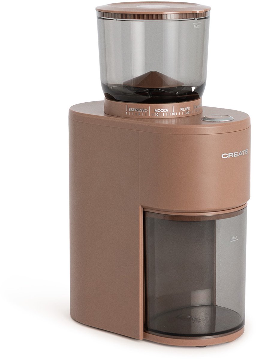 CREATE - Koffiemolen met reservoir en 38 maalstanden - Mokka - COFFEE GRINDER STUDIO PRO