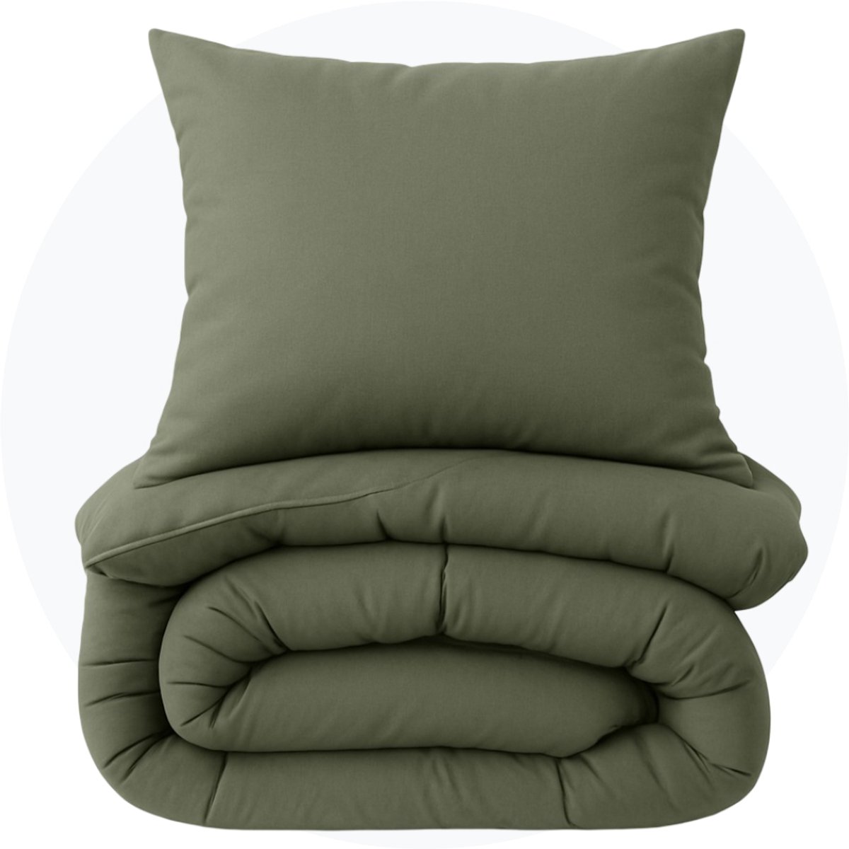 SimplyDream wasbaar dekbed - Eenpersoons - 140x200 cm - Donker Groen