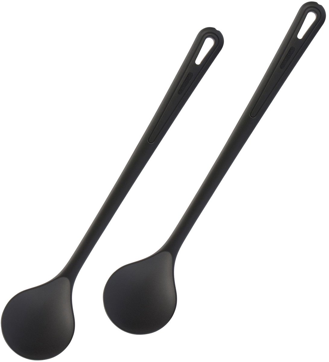 Westmark 2 roer-/kooklepels, lengte: 30,2 cm per stuk, zacht, zwart, 288422E3