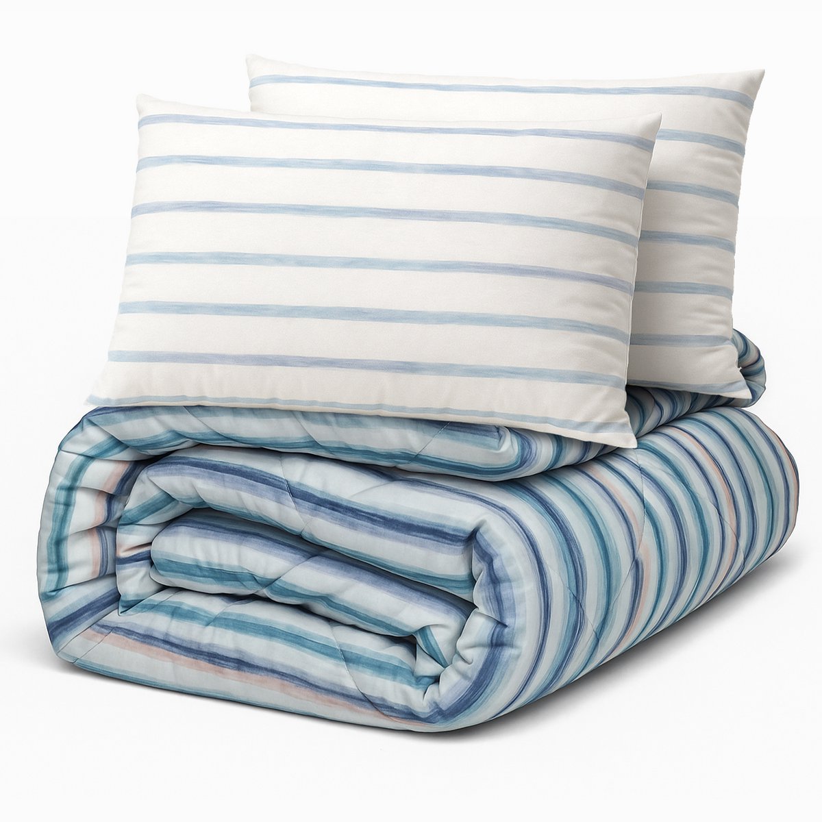 Decoware Dekbed zonder Overtrek 140x200 cm - Horizon - Hoesloos Dekbed Wasbaar - Incl. Kussensloop - All Season - Eenpersoons