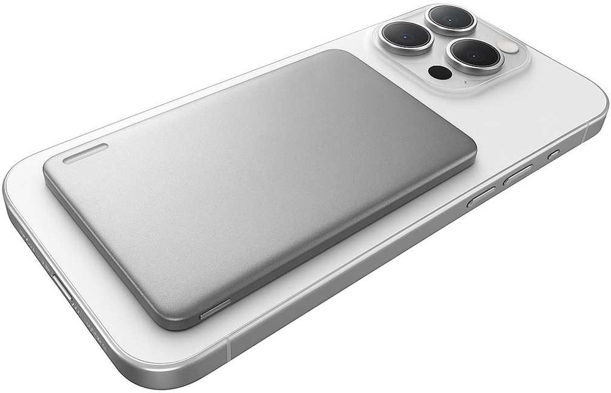 Ultra- Slim MagSafe Powerbank - 5000 mAh - voor iPhone 17/16/15/14/13/12 Serie – Draadloze Magnetische Power Bank 5000mAh – Ultra Dun / Lichtgewicht Mini Powerbank met 18W USB-C PD – Perfect Cadeau voor Reizen & Feestdagen