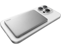 Ultra- Slim MagSafe Powerbank – 5000 mAh – voor iPhone 17/16/15/14/13/12 Serie – Draadloze Magnetische Power Bank 5000mAh – Ultra Dun / Lichtgewicht Mini Powerbank met 18W USB-C PD – Perfect Cadeau voor Reizen & Feestdagen