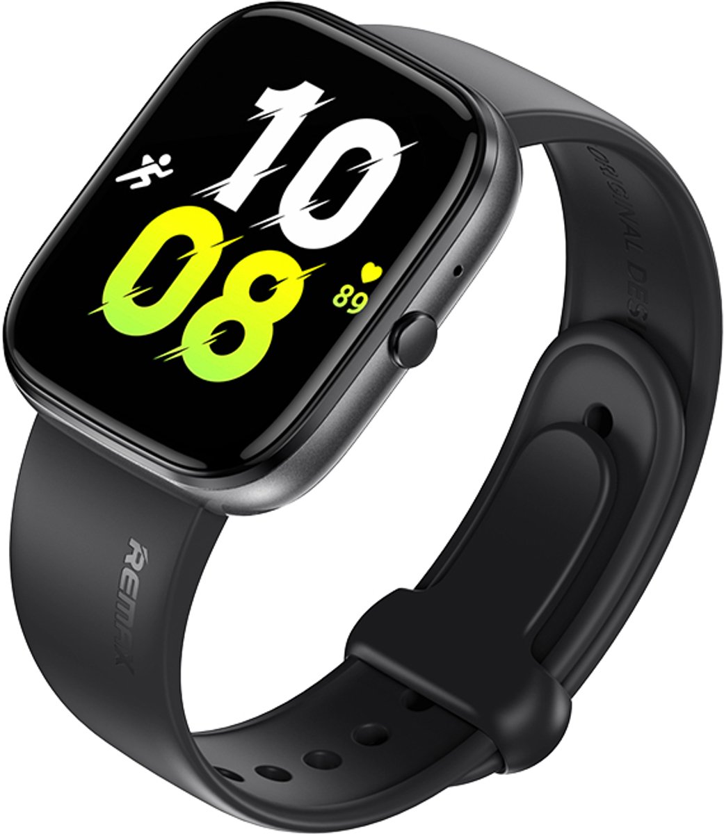 Remax WATCH25 - SmartWatch - IP68 - Sport Modi - Zwart