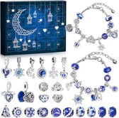 LICHENGTAI Adventskalender sieraden 2023, vrouwen sieraden adventskalender meisjes kerstkalender dames sieraden set oorbellen oorbellen halsketting ringen armbanden aftelkalender voor dames meisjes