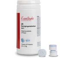 Eccellente Reinigingstabletten voor Jura koffiemachine en volautomaat – 25 tabletten – 2-in-1