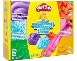 Coffret de pâte à modeler Play Doh Slime - 6 pots de beurre de slime, nuage, super extensible, bulle éclatante