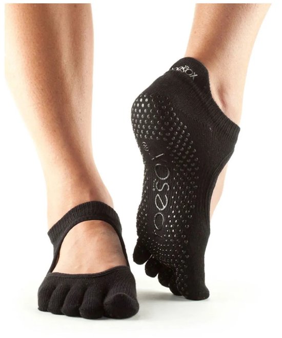 ToeSox - Bellarina - Antislip Sokken - Zwart van ToeSox — afbeelding 3