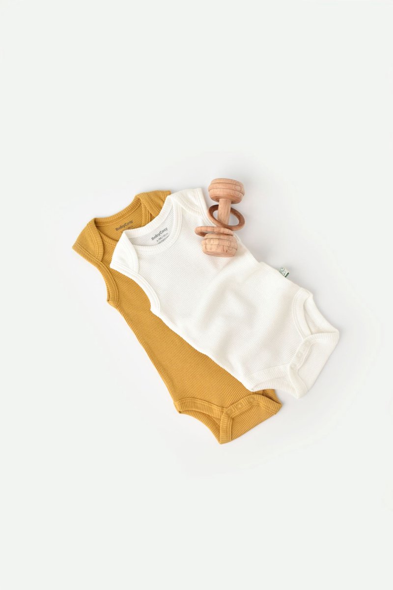 2-pack zachte rompers – Biologisch katoen & Modal Tomiju Baby 9/12M