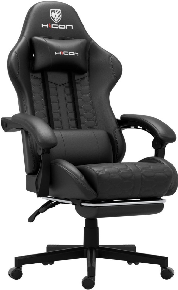 HICON Lambeth Gamingstoel Verstelbaar Zwart Max 150 kg - afbeelding 3