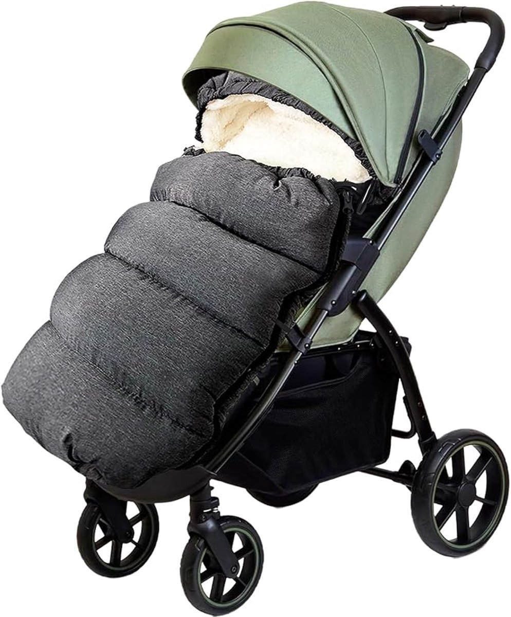 Winter Voetenzak voor Kinderwagen/Buggy – Universeel – Extra Groot – Dubbel Gelaagd – Babywagen Footmuff – foto 2