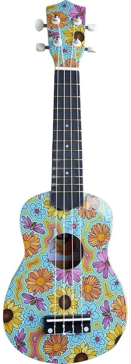 CLX Calista 21 Flower 1 Ukulele – Sopraan – Flower-print