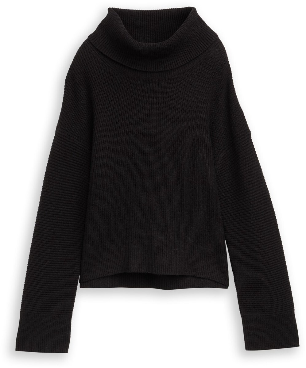 Tom Tailor - Oversized coltrui - Maat S - deep black