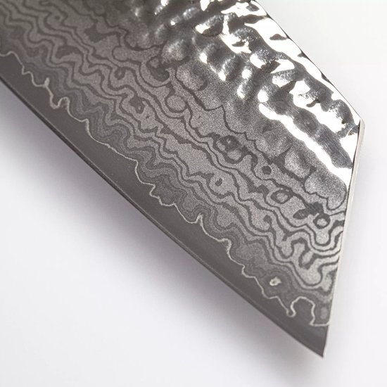 Couteau de chef Yaxell Zen Kiritsuke – 20 cm Acier VG10, 37 couches Damas, Lame martelée