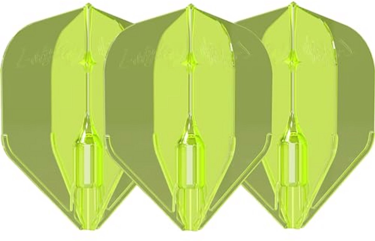 Neon Gele Dart Flights L3 Vorm - Ideaal voor Dartsport