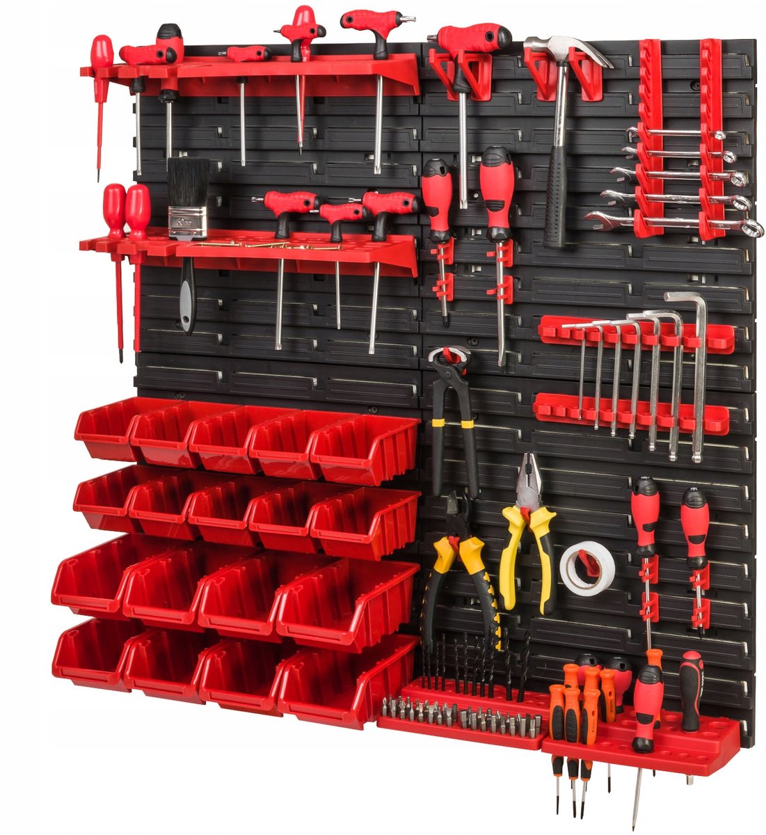 Gereedschapswand met 18 Bakken - 772x780 mm