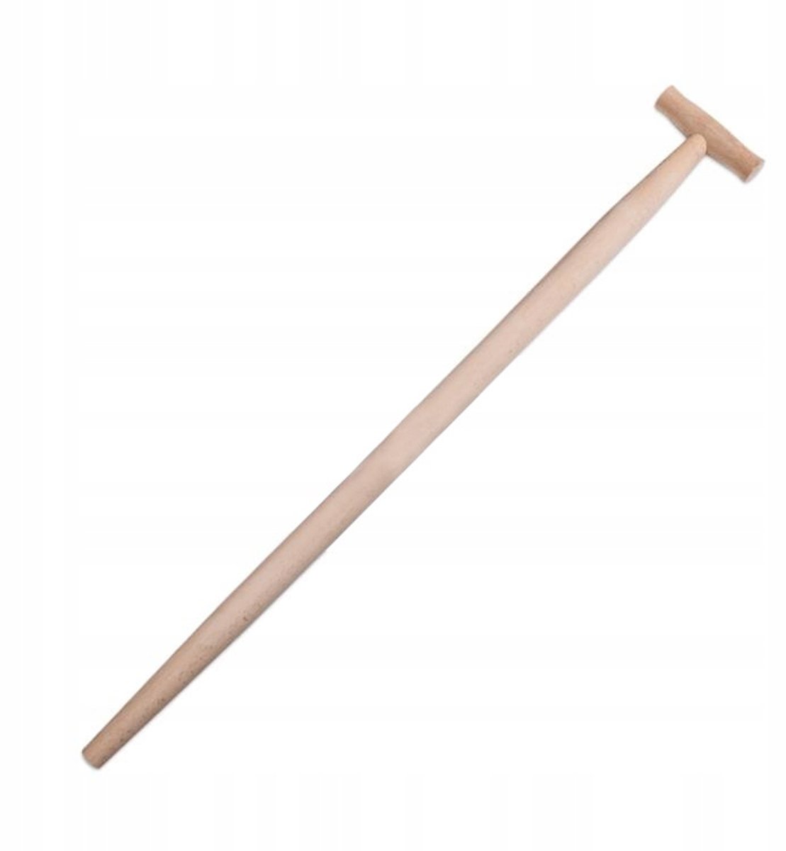 Houten T-greep schepsteel, 90 cm
