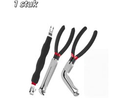 1 stuk - Tangen - Tang voor het loskoppelen van elektrische onderdelen in auto's - Tang voor elektrische connectoren - Geschikt voor gereedschap voor reparaties aan elektrische onderdelen en brandstofsystemen in auto's - Zwart